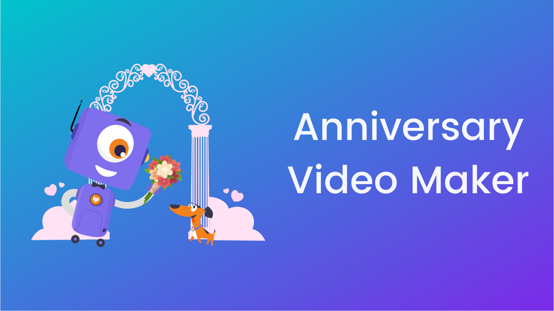 anniversary video maker banner