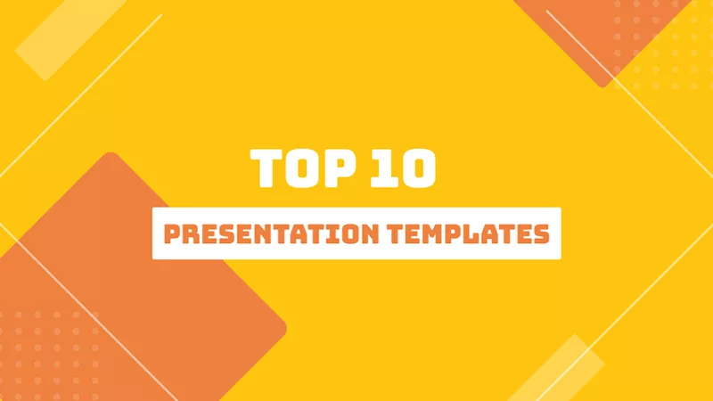 Top 10 Presentation Templates Title Intro